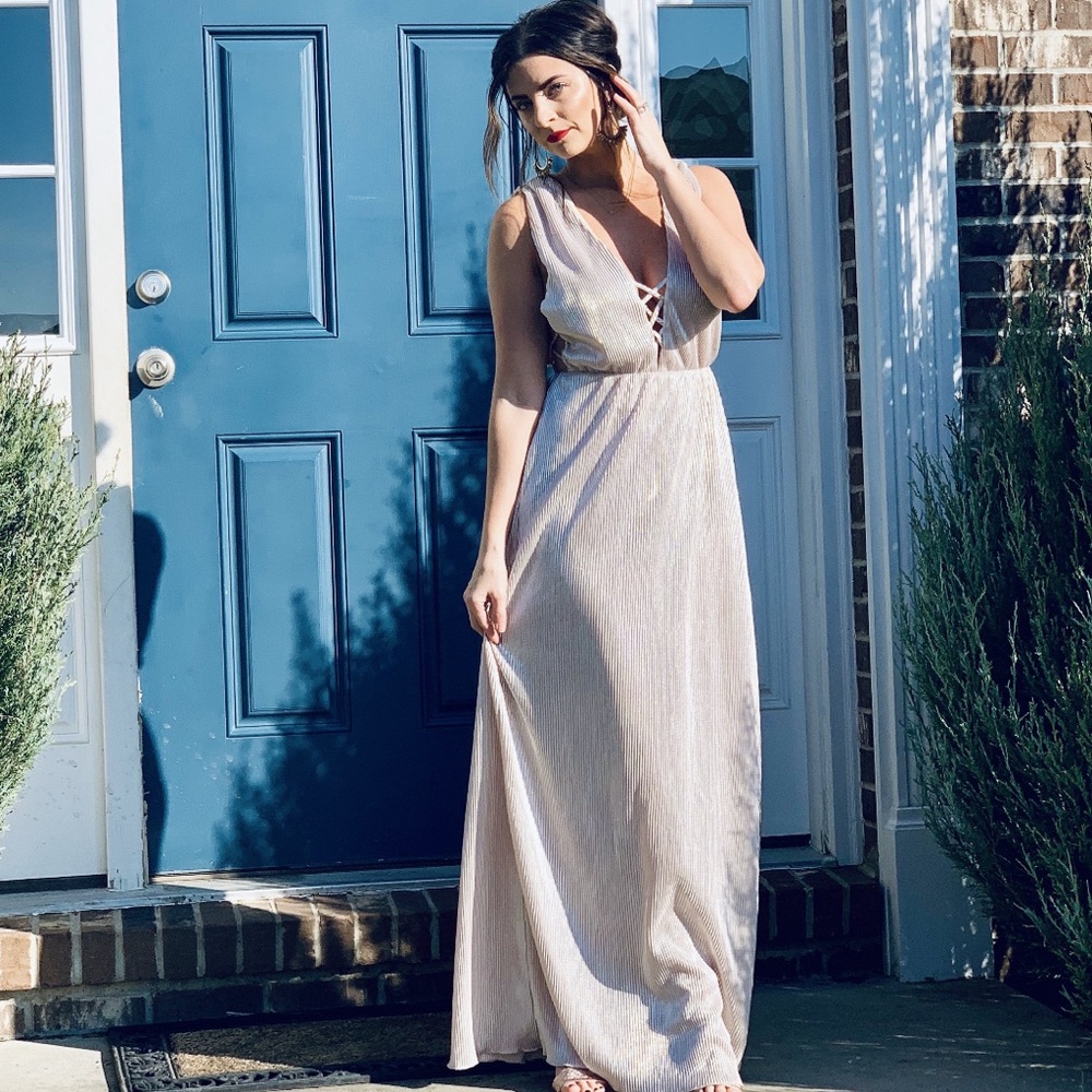 Gold Cut Out Gown
